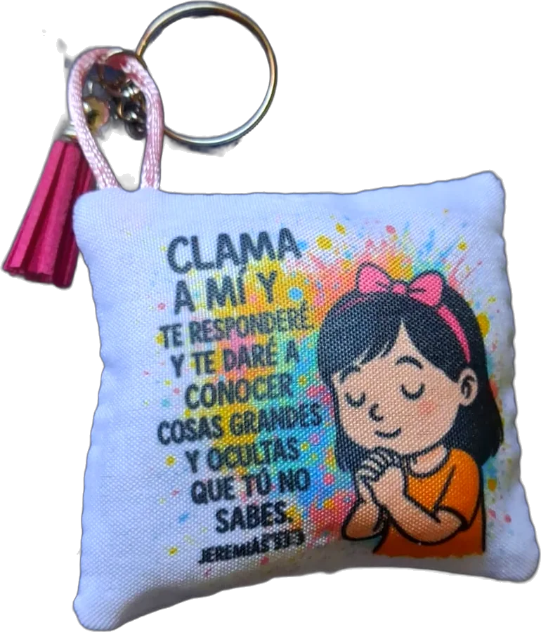 Llavero mini cojín sublimado